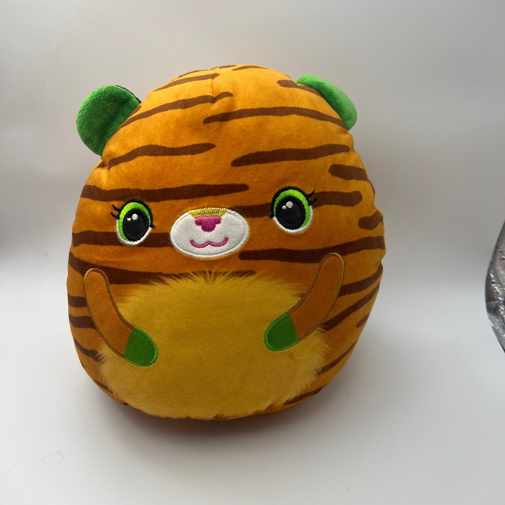 Ty Squishaboos Tiggy the Tiger Plush Orange Striped Kawaii Kidcore Soft Toy